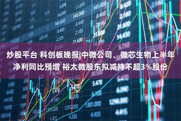 炒股平台 科创板晚报|中微公司、微芯生物上半年净利同比预增 裕太微股东拟减持不超3%股份